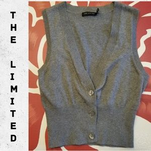 The Limited Gray Sleeveless Sweater Vest